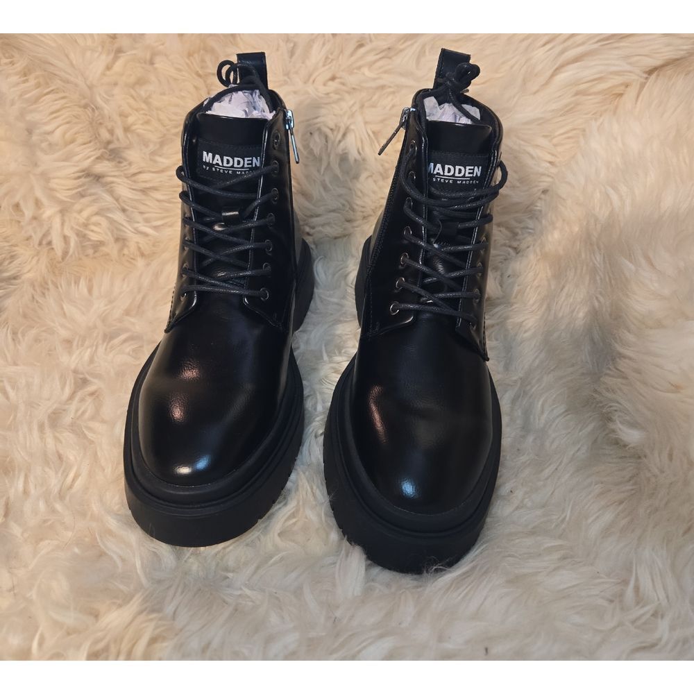 Steven By Steve Madden Glossy Black Men's Boots- NWT!